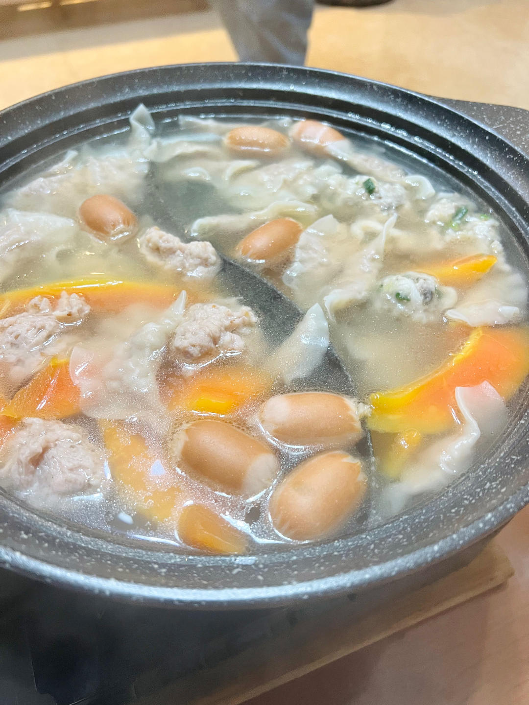 我最喜爱的火锅汤底：木瓜鸡汤底（快手，20分钟）