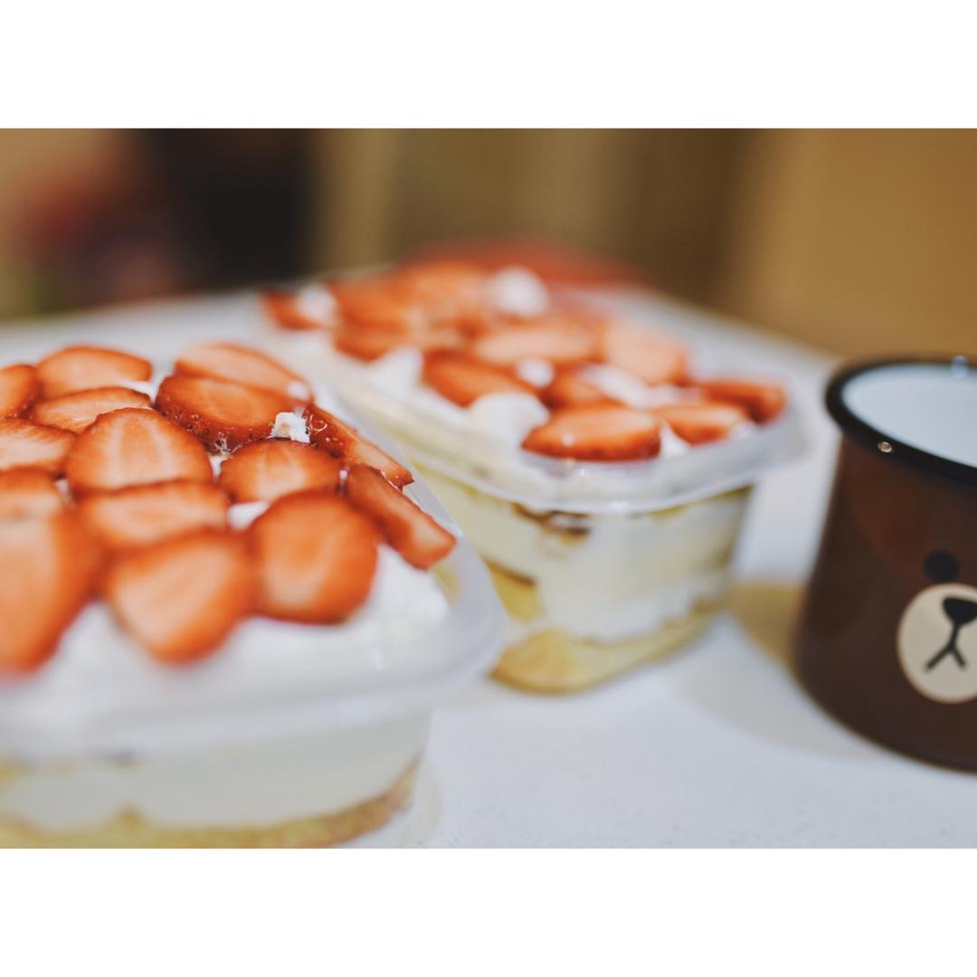 奶油鲜果便当千层盒子蛋糕