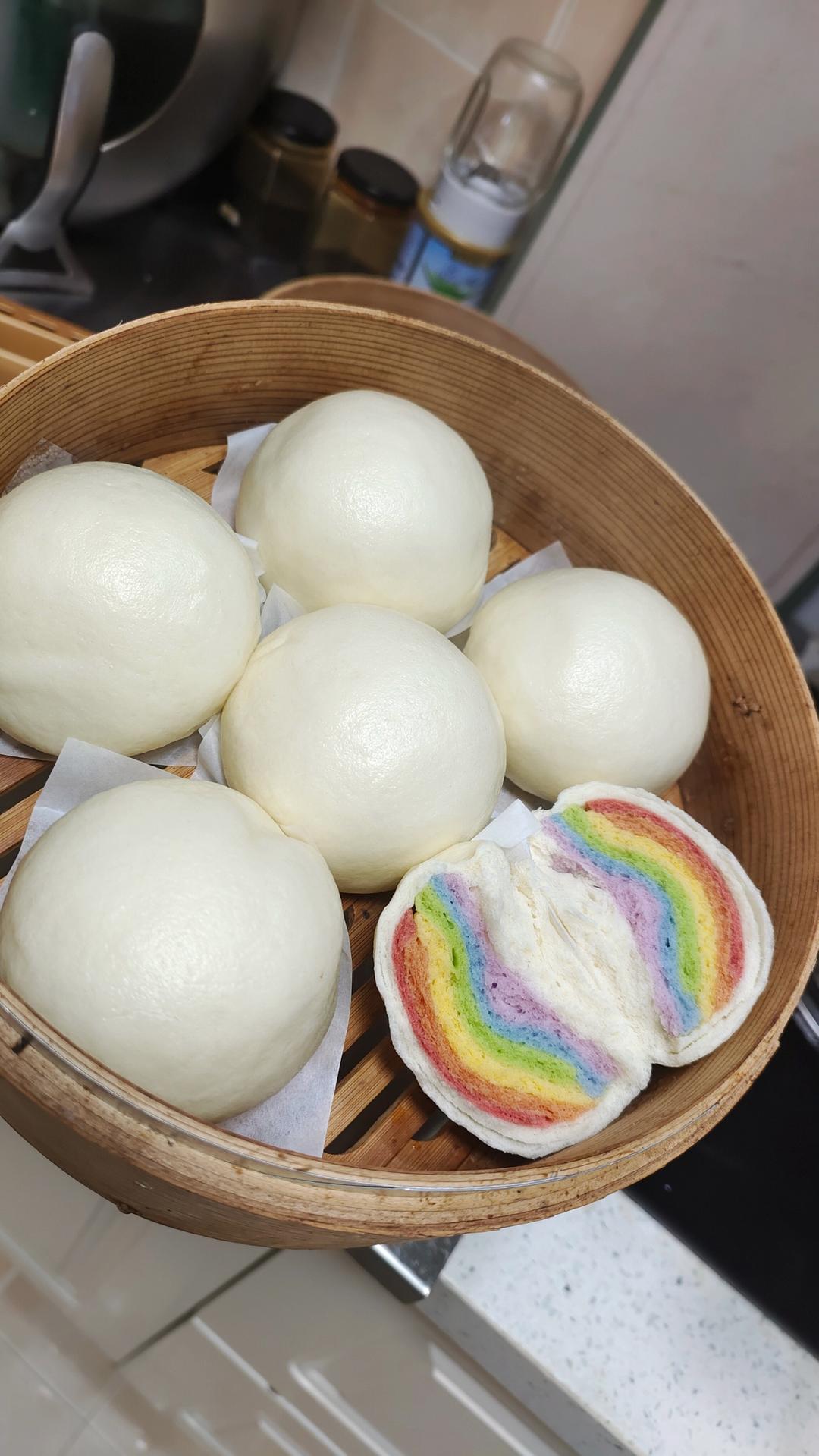 果蔬彩虹馒头教程