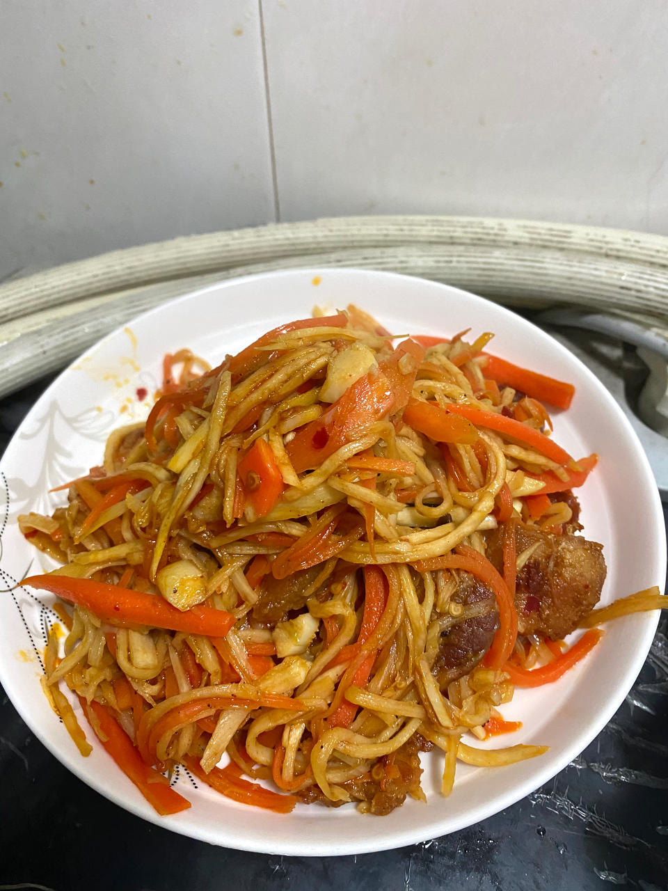 色香味俱全，好吃停不下来的茭白炒肉来啦！（健康美食）