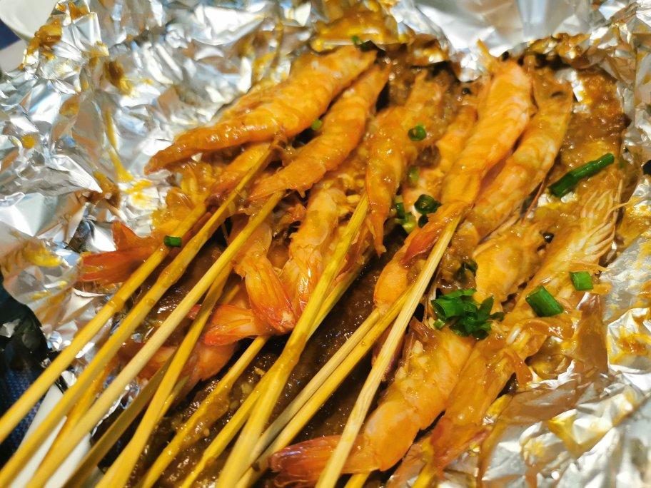 锡纸烤虾