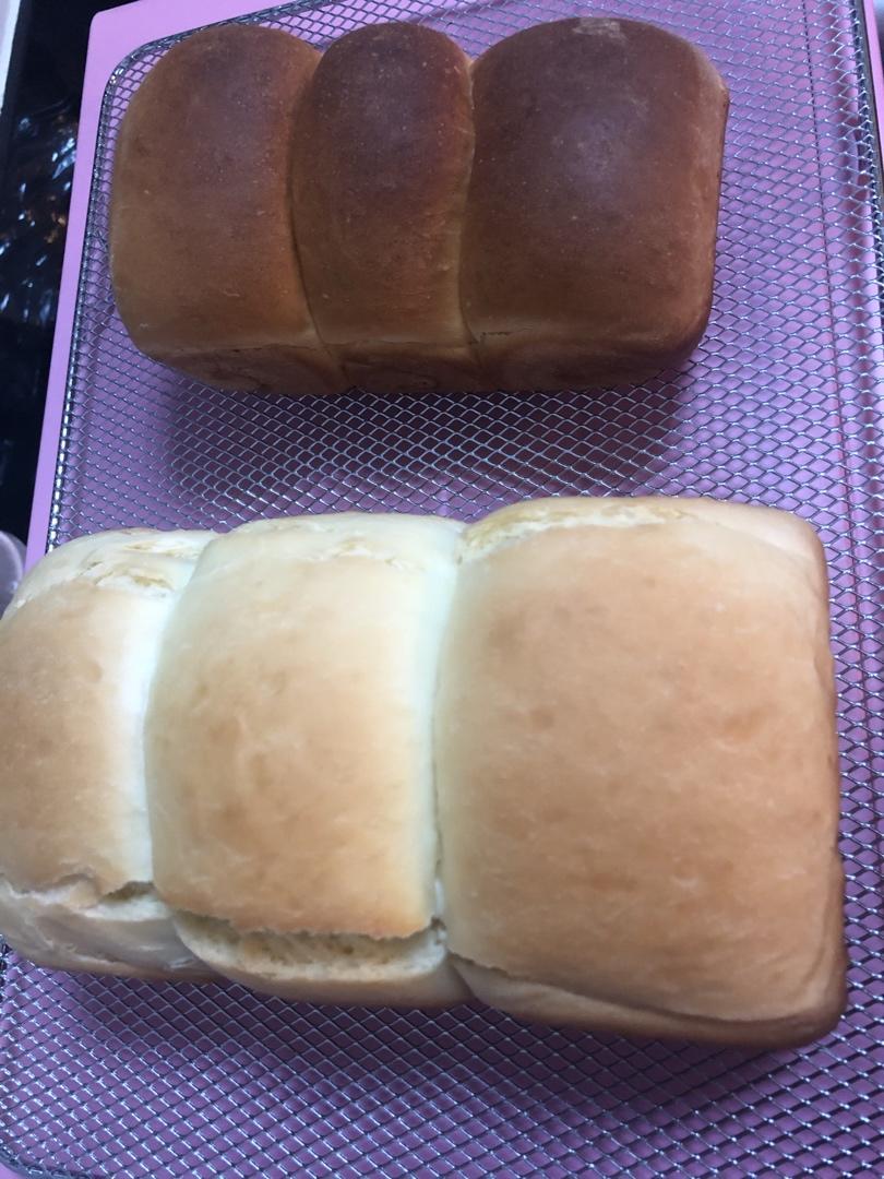 用烤箱自己做面包--手工牛奶吐司面包