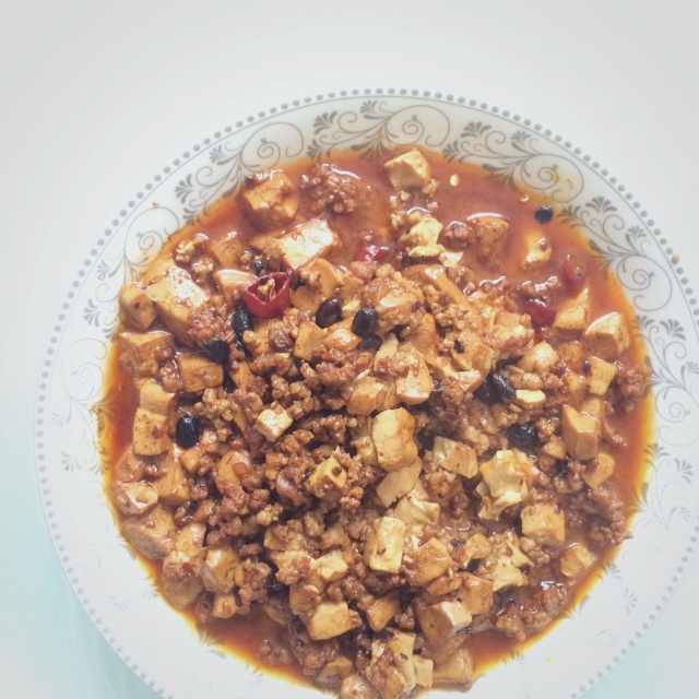 家常红烧肉末豆腐