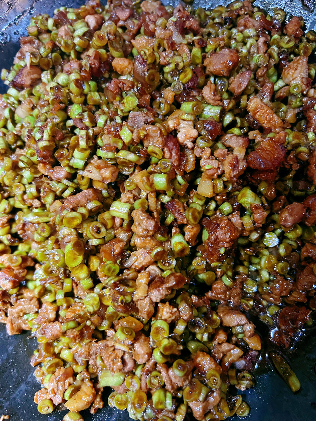 豆角酱肉包子