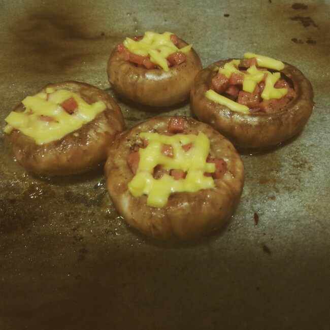 培根芝士焗蘑菇