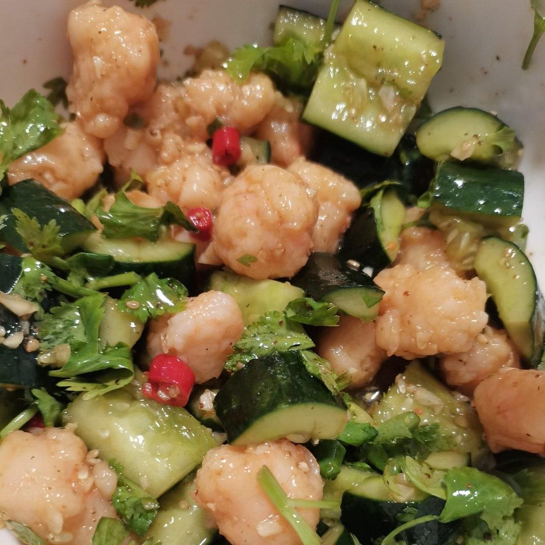 减脂餐l黄瓜凉拌虾滑🍤