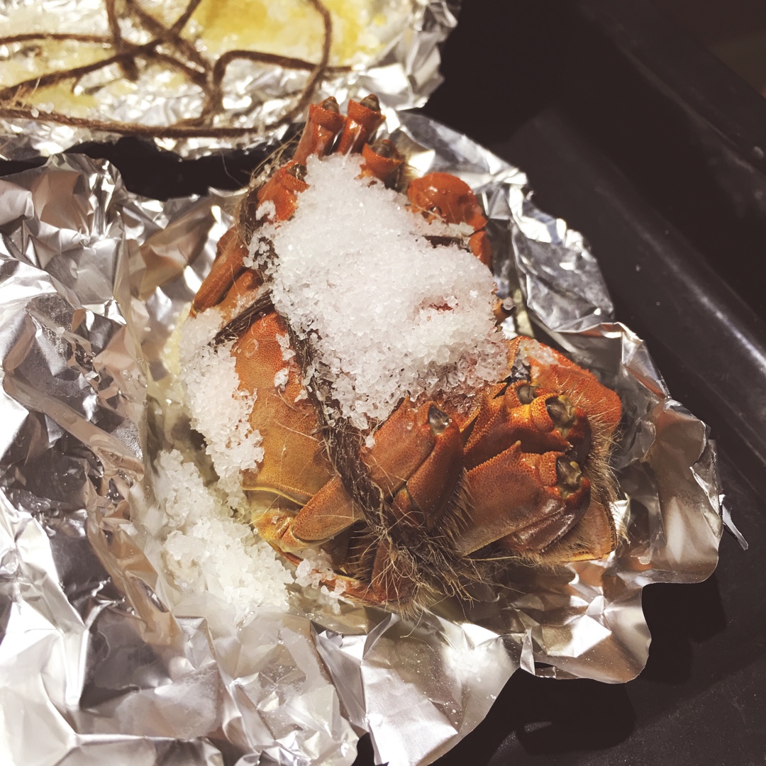 盐烤蟹（省盐省事儿烤箱版）