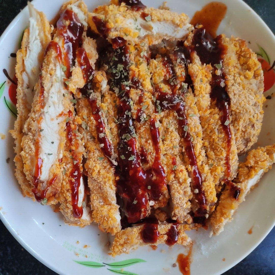 香酥烤鸡排（烤箱版不用油）