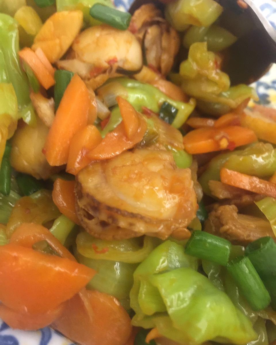 家常小炒扇贝肉