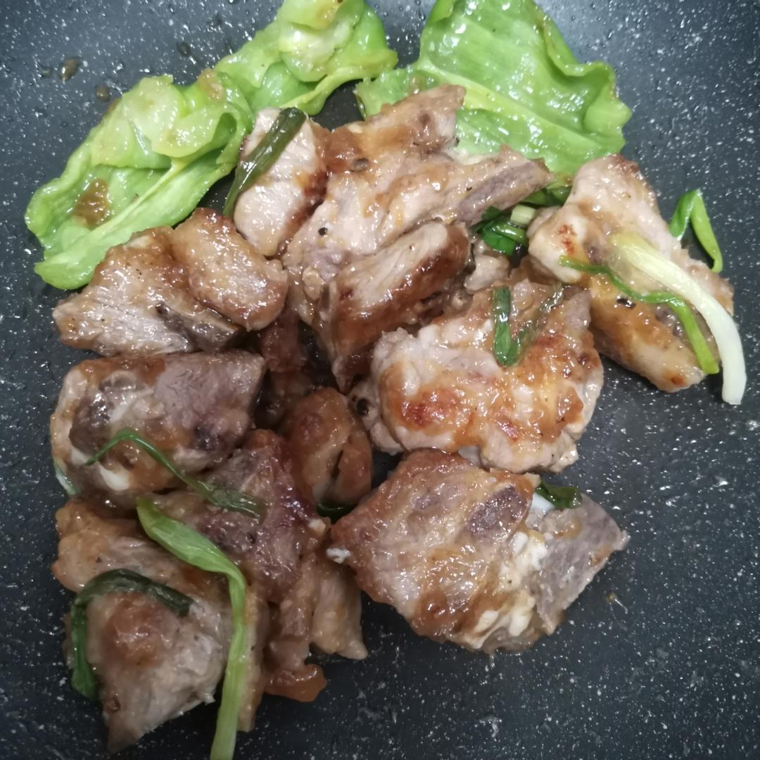 双椒煎排骨