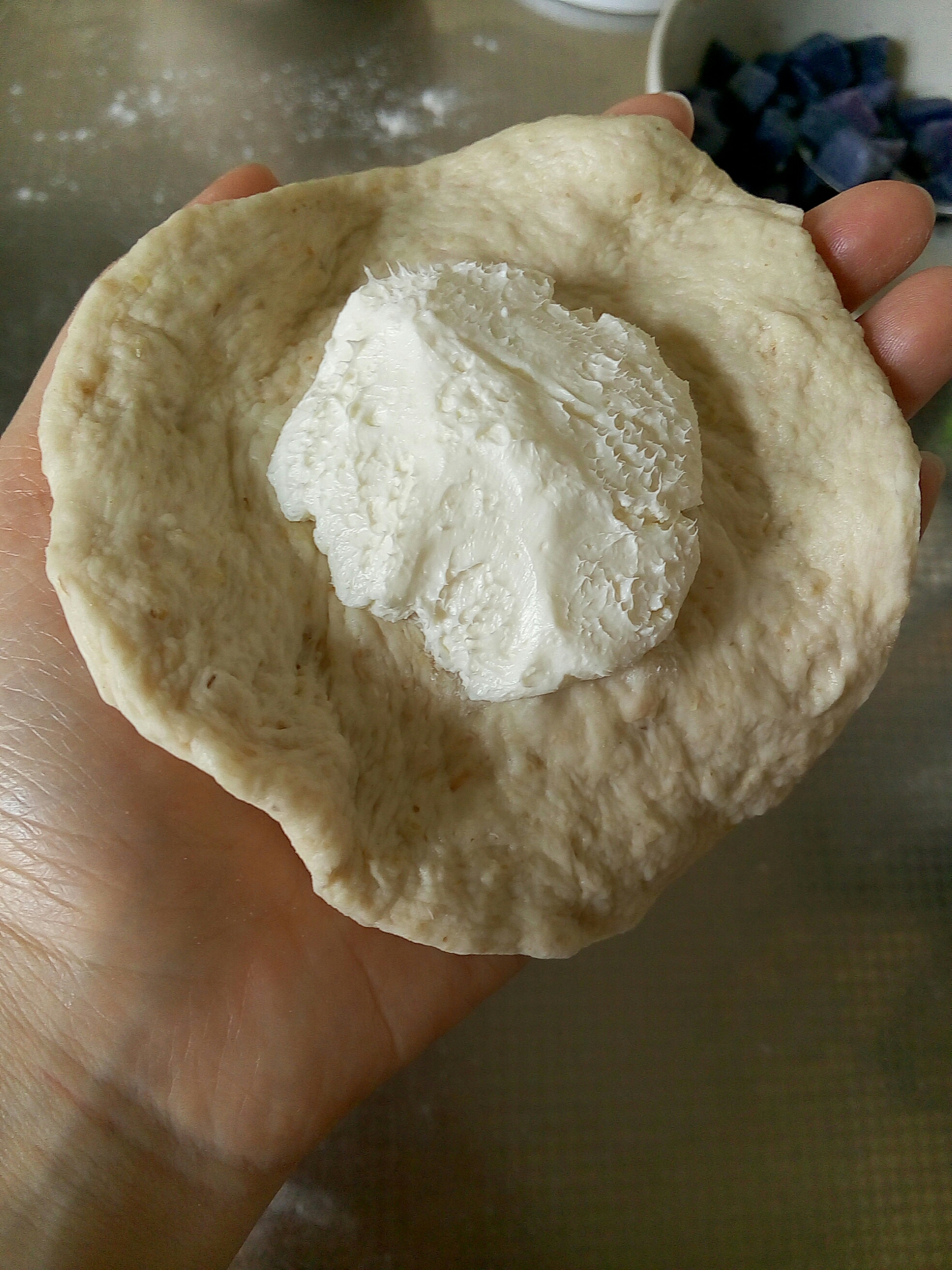 紫土豆奶酪包的做法 步骤6