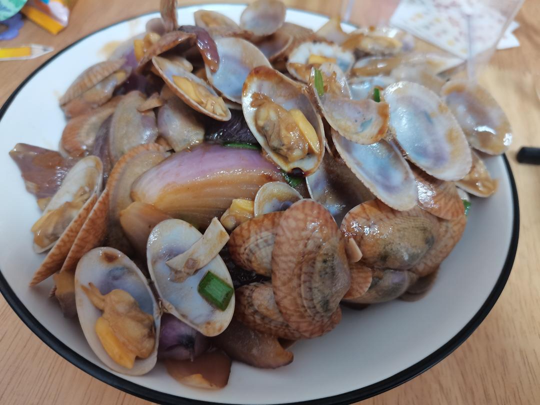 5分钟快手菜❗️秒杀路边摊爆炒花甲～好吃到爆