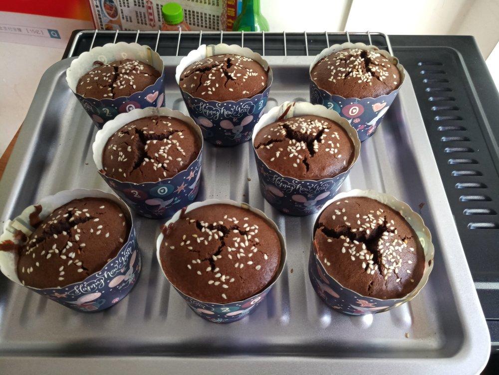 榛子巧克力酱玛芬(超简单哟！)