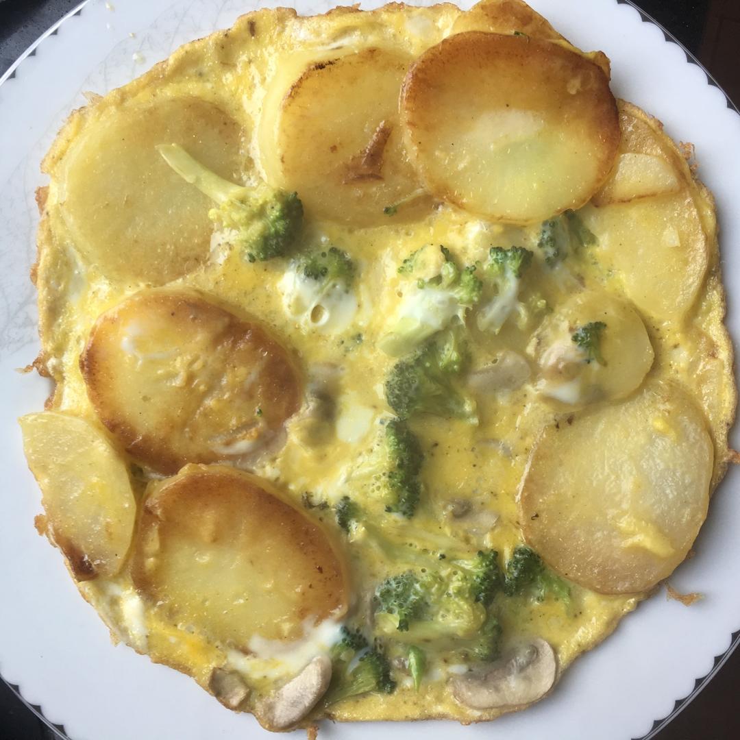 鸡蛋马铃薯饼（无需翻面）