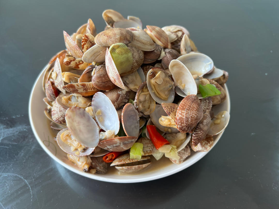 葱烧花蛤
