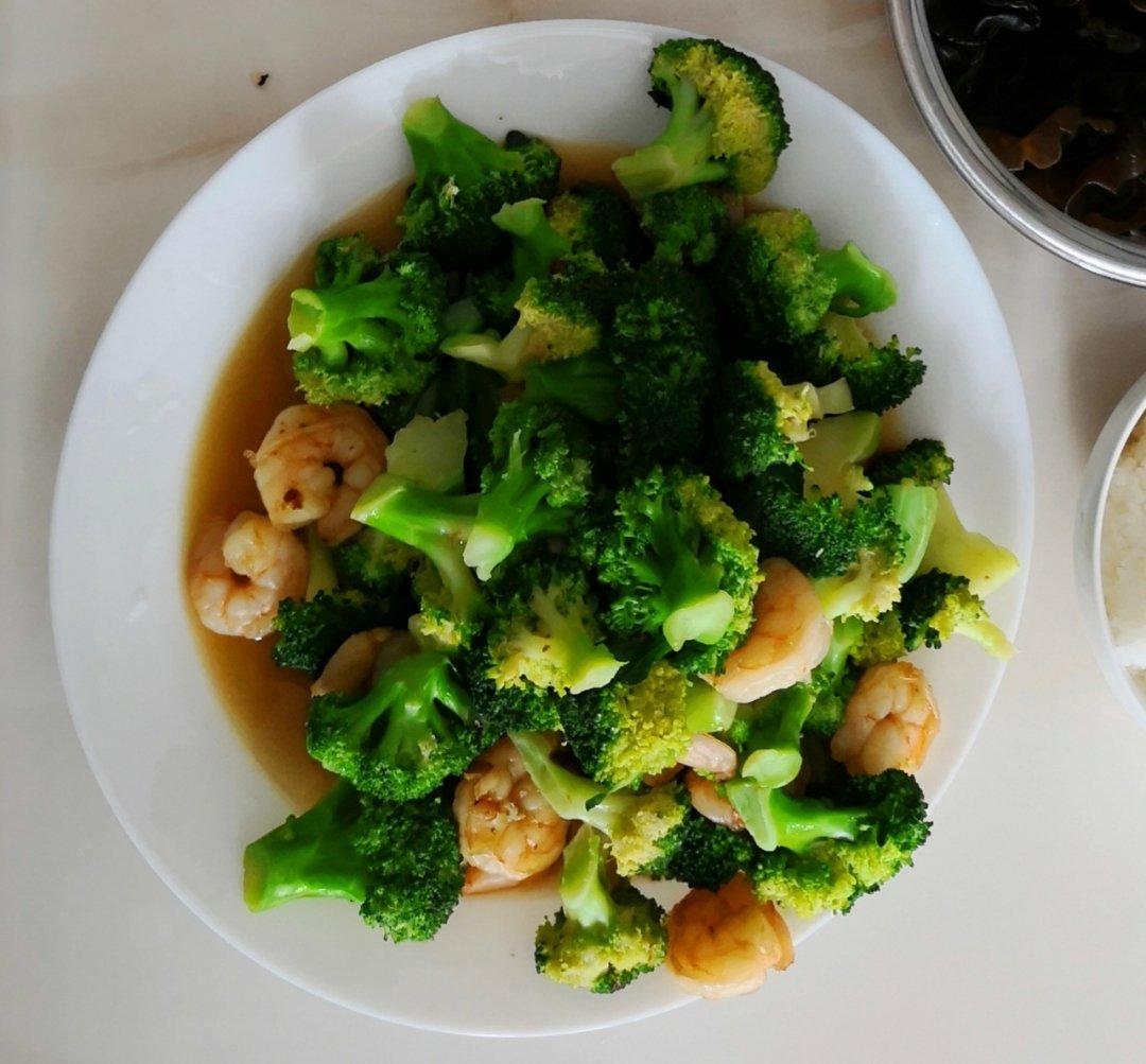 西兰花炒虾仁