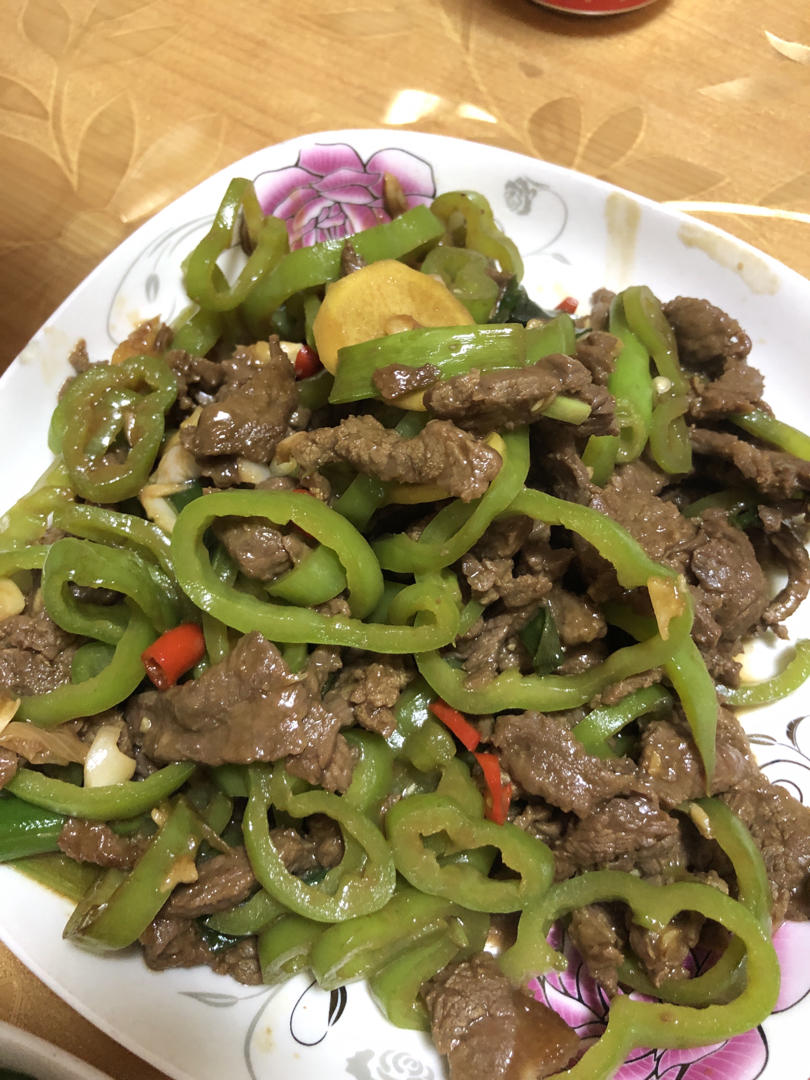 青椒炒牛肉
