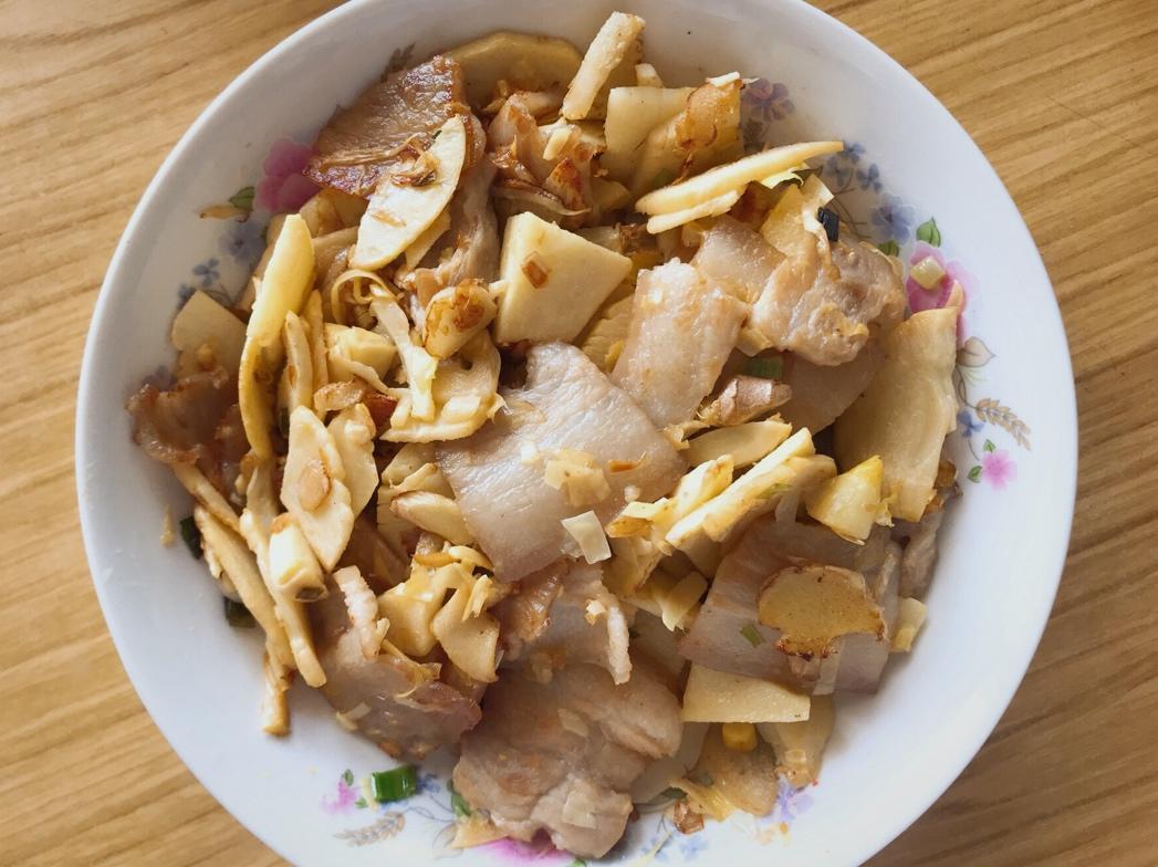 冬笋炒五花肉