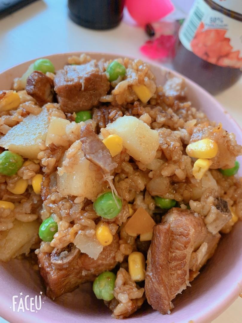 电饭锅版排骨焖饭