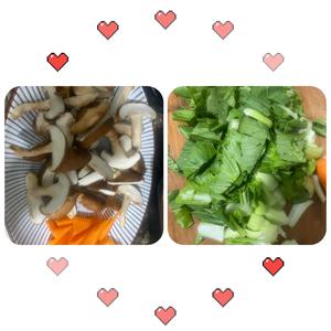上海青炒香菇的做法 步骤1