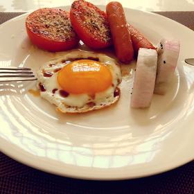 早餐蘑菇番茄太阳蛋