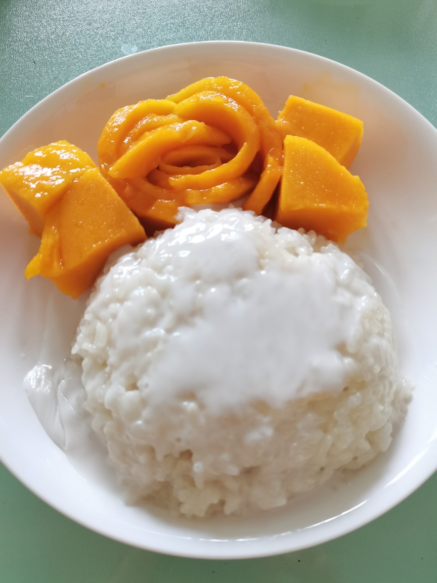 🌴泰式🌴芒果椰香🥥糯米饭🍚（😎用最简单的方法吃到最像泰国的味道😋）的做法