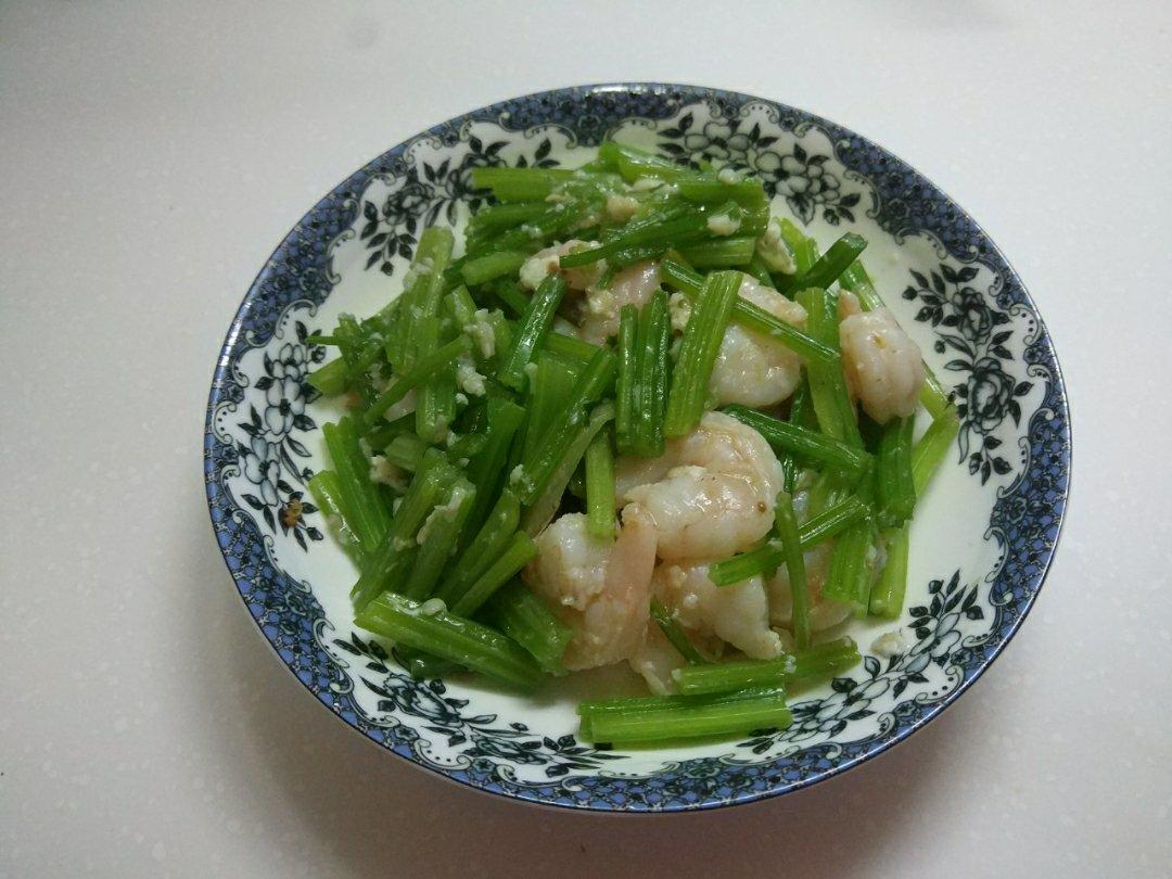 西芹炒虾仁