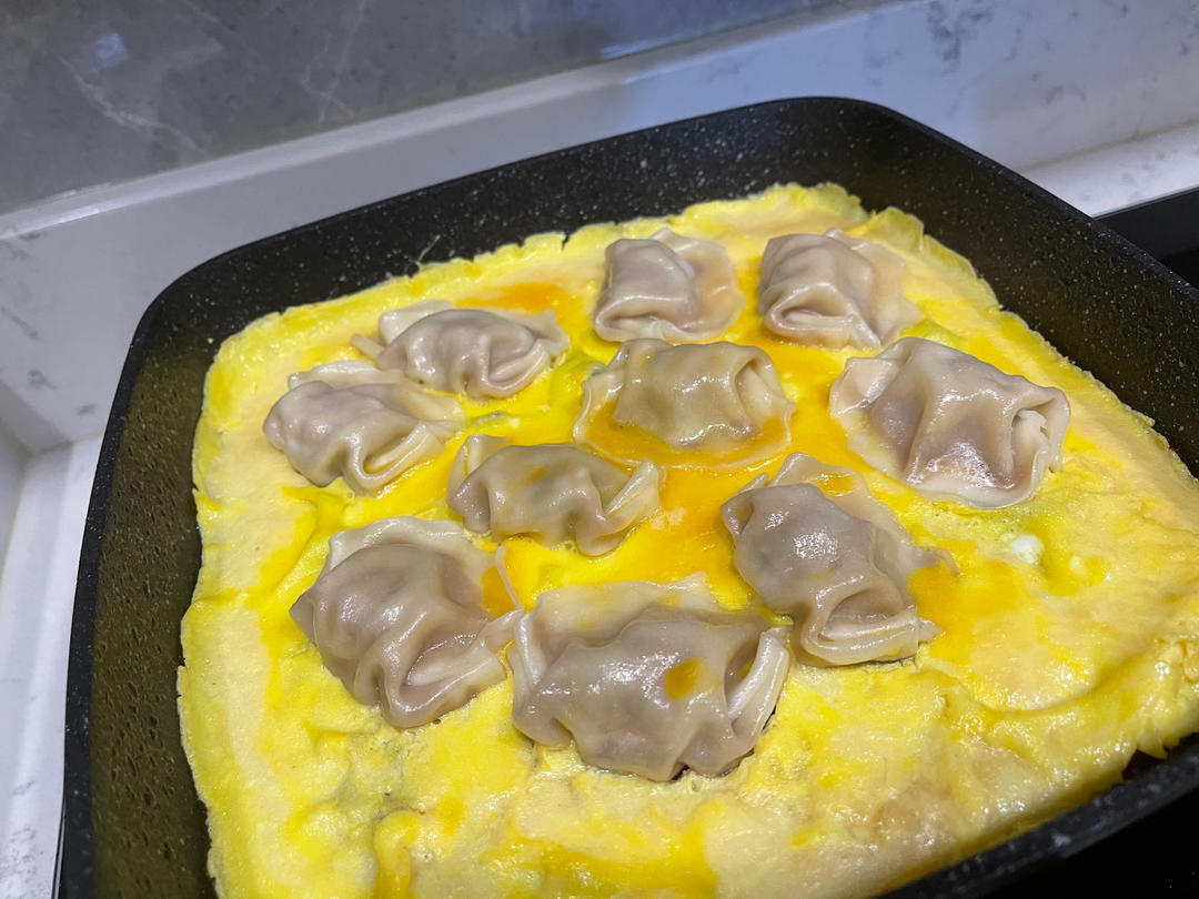 懒人快手抱蛋煎饺