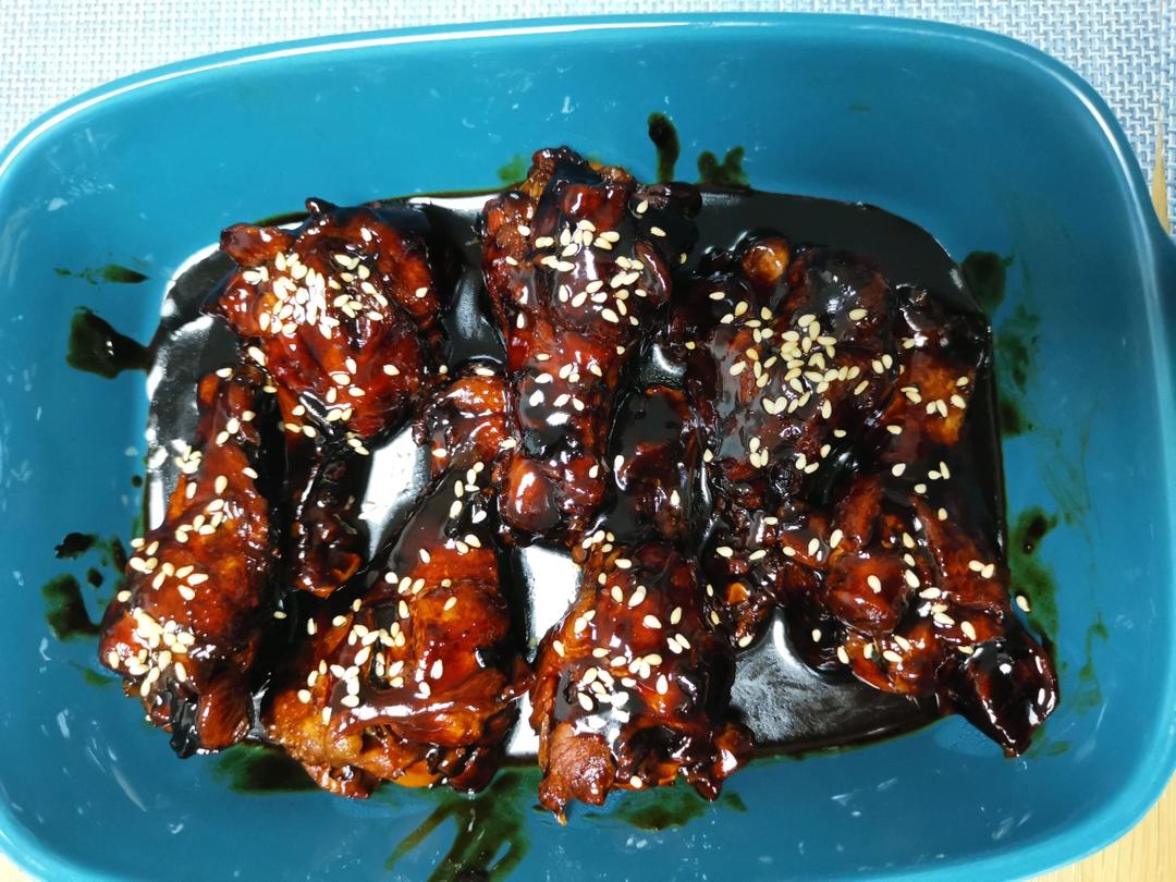 日式蜜汁照烧鸡翅根（好吃到吮指～）