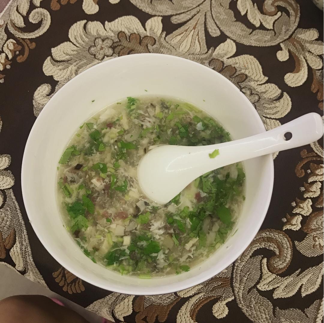 层次分明西湖牛肉羹