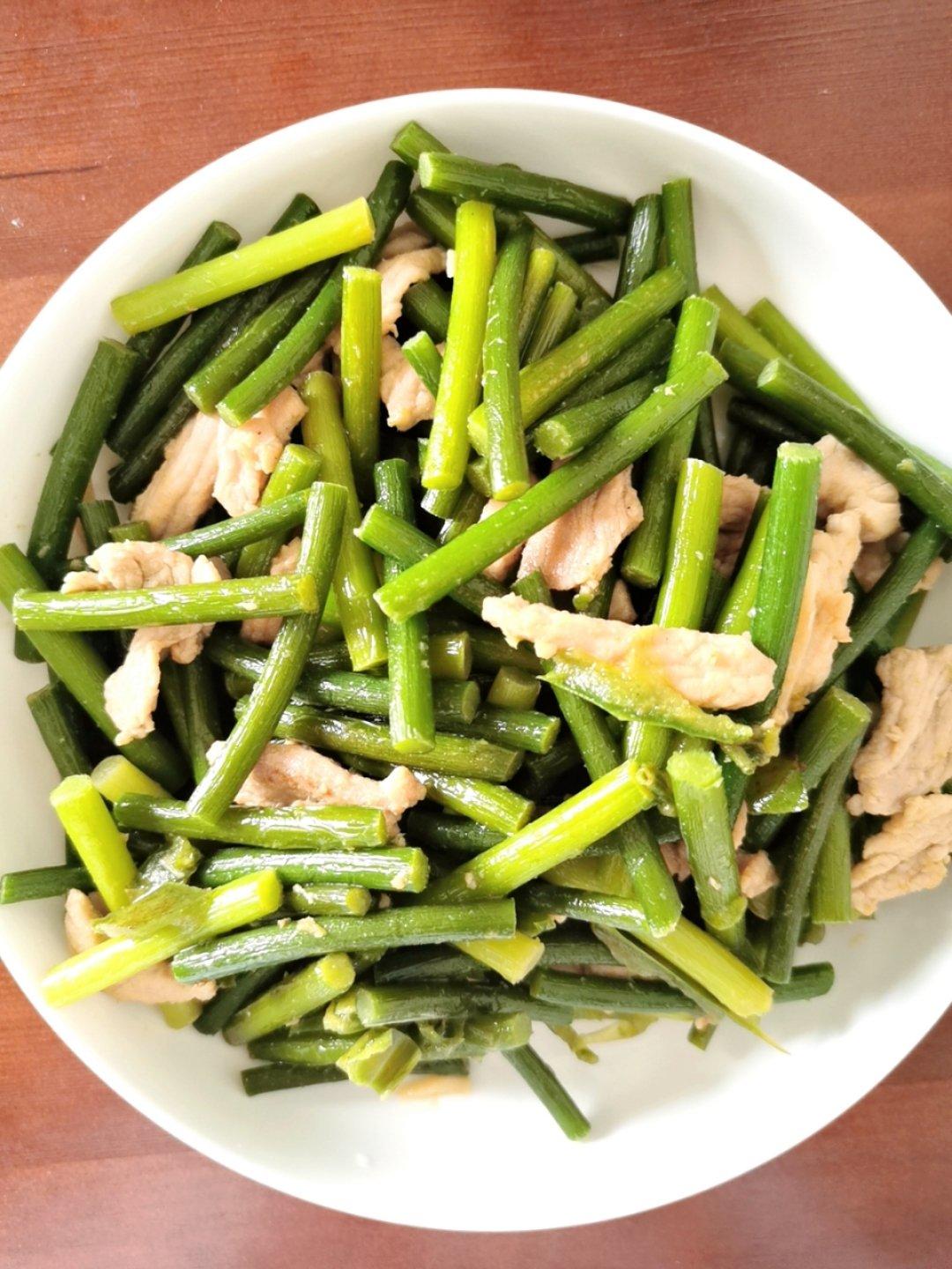 蒜苔炒肉