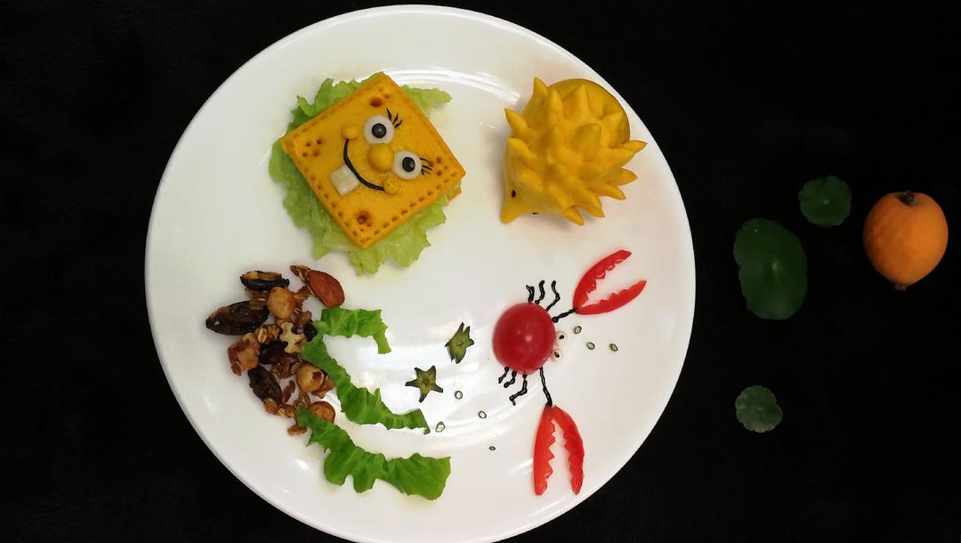 【原创】海绵宝宝双层馒头（中式汉堡）