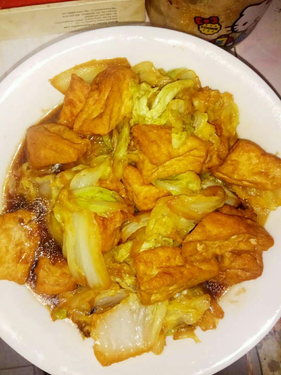 烧津白菜豆腐的做法