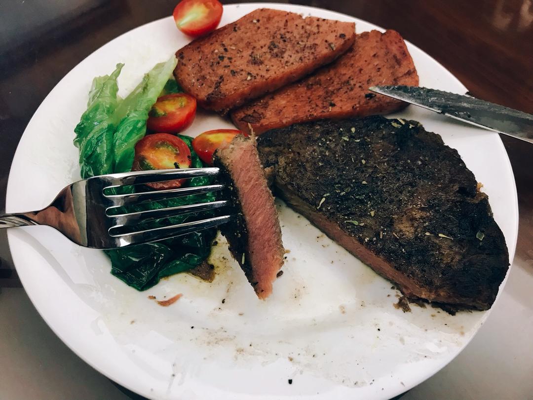 西式烤牛排——五分熟牛排十分钟即食