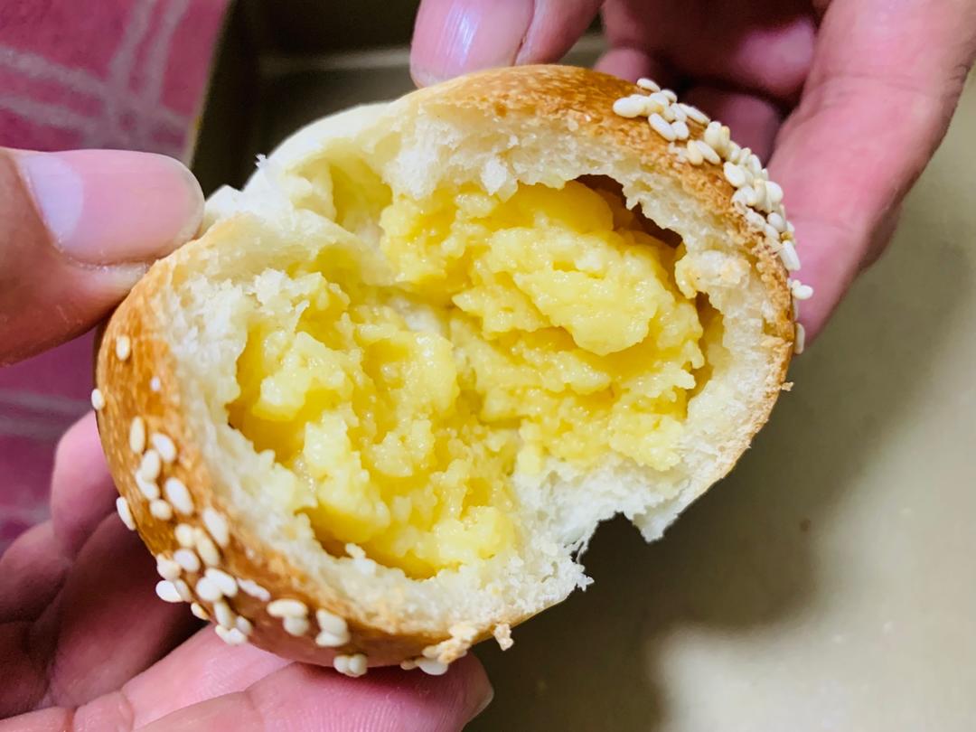 奶黄小餐包-一次发酵超好吃（附快手奶黄馅制作方法）