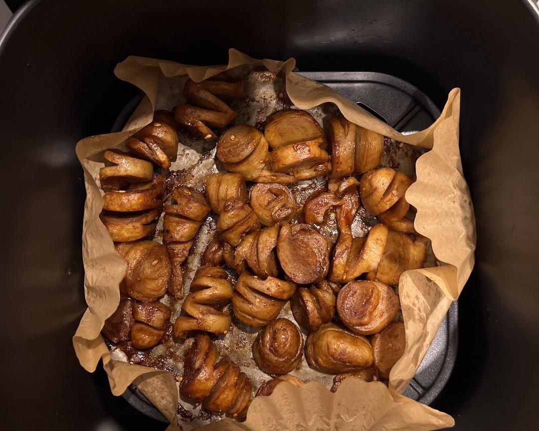 简单烤面筋空气炸锅、低油低盐