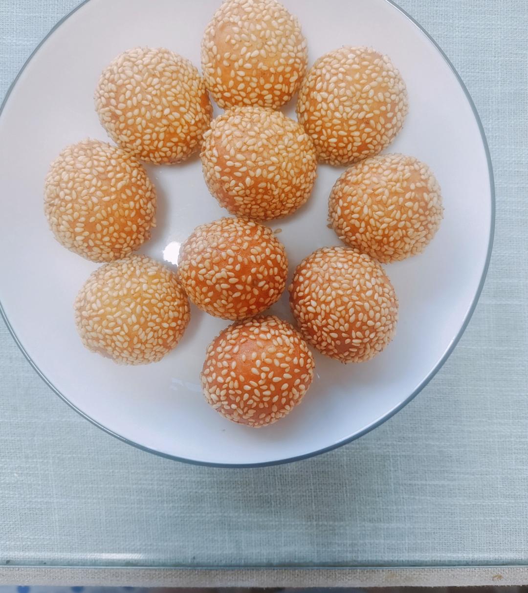 “南瓜芝麻球”聚餐必做小点心