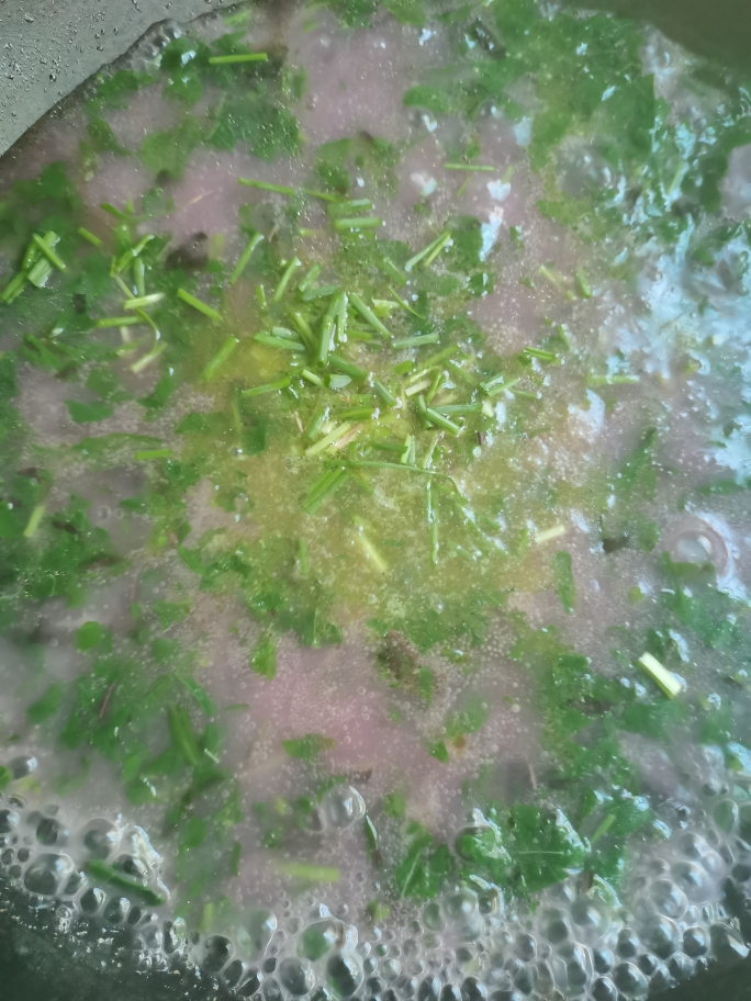 糯米粉苋菜汤的做法