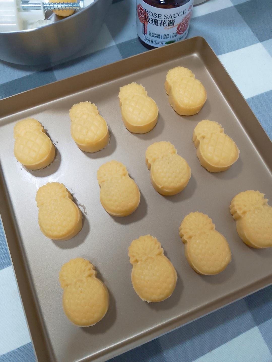 凤梨酥饼➕酸甜可口的纯凤梨馅