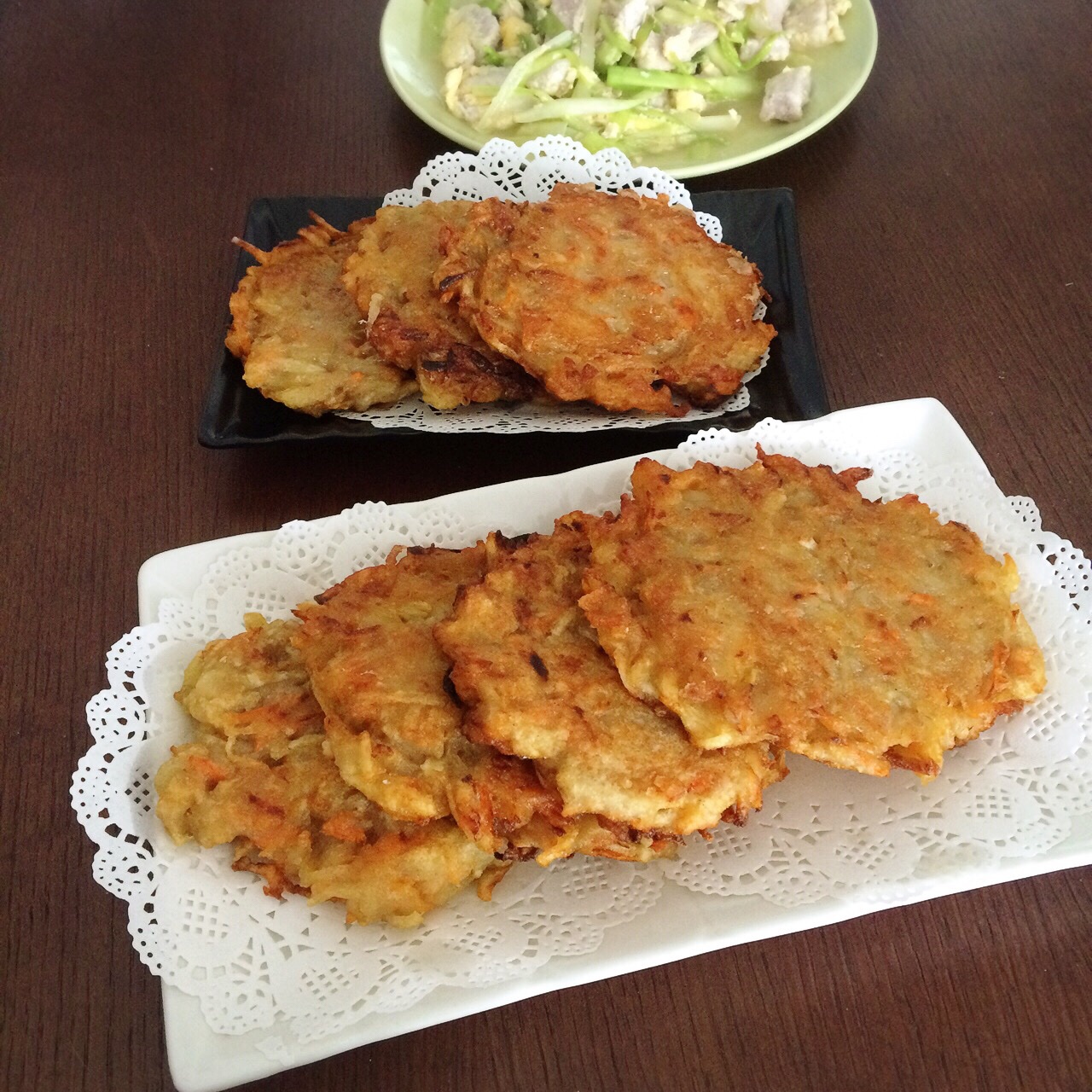 土豆胡萝卜丝煎饼