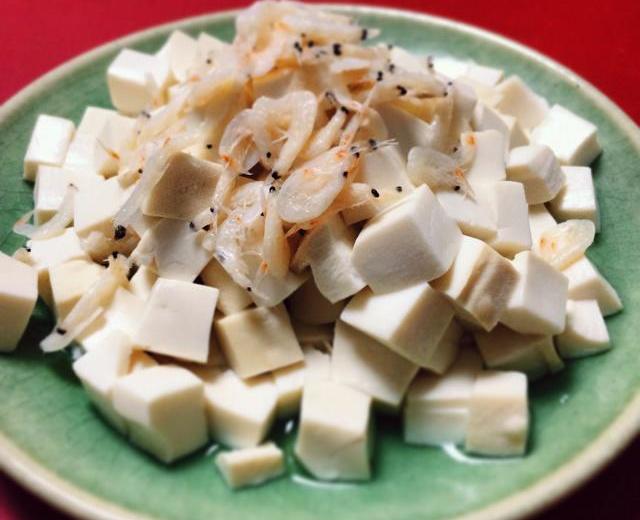 虾皮豆腐的做法