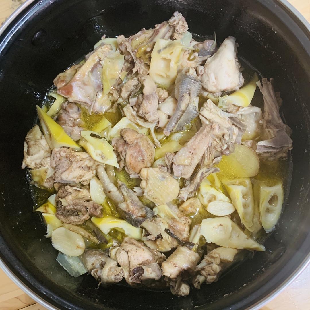 黄油春笋鸡