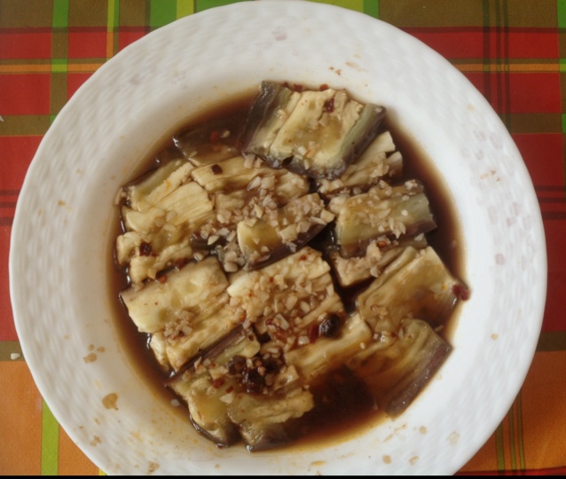 凉拌蒸茄子
