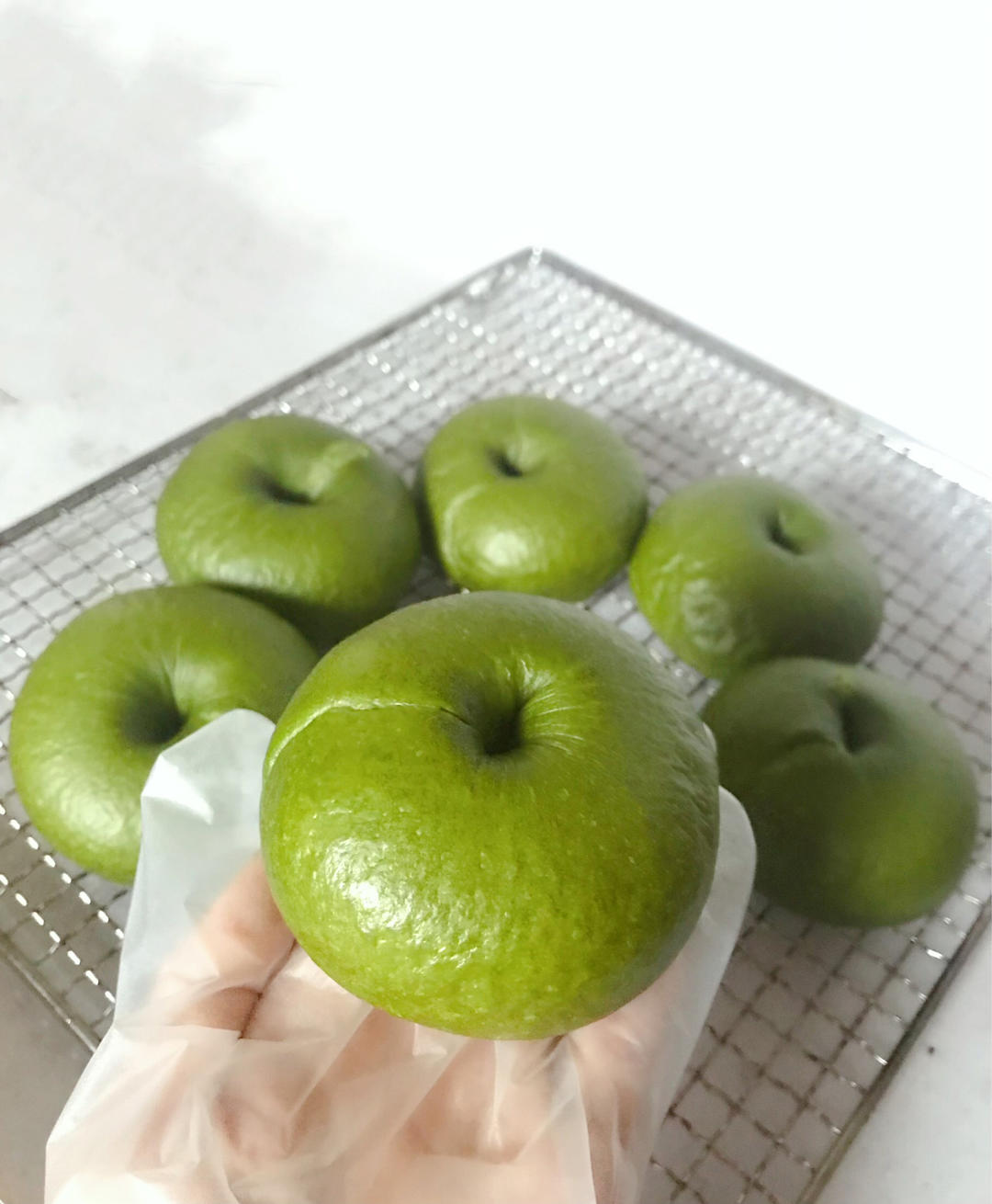 波兰种抹茶红豆贝果【附保色小建议】