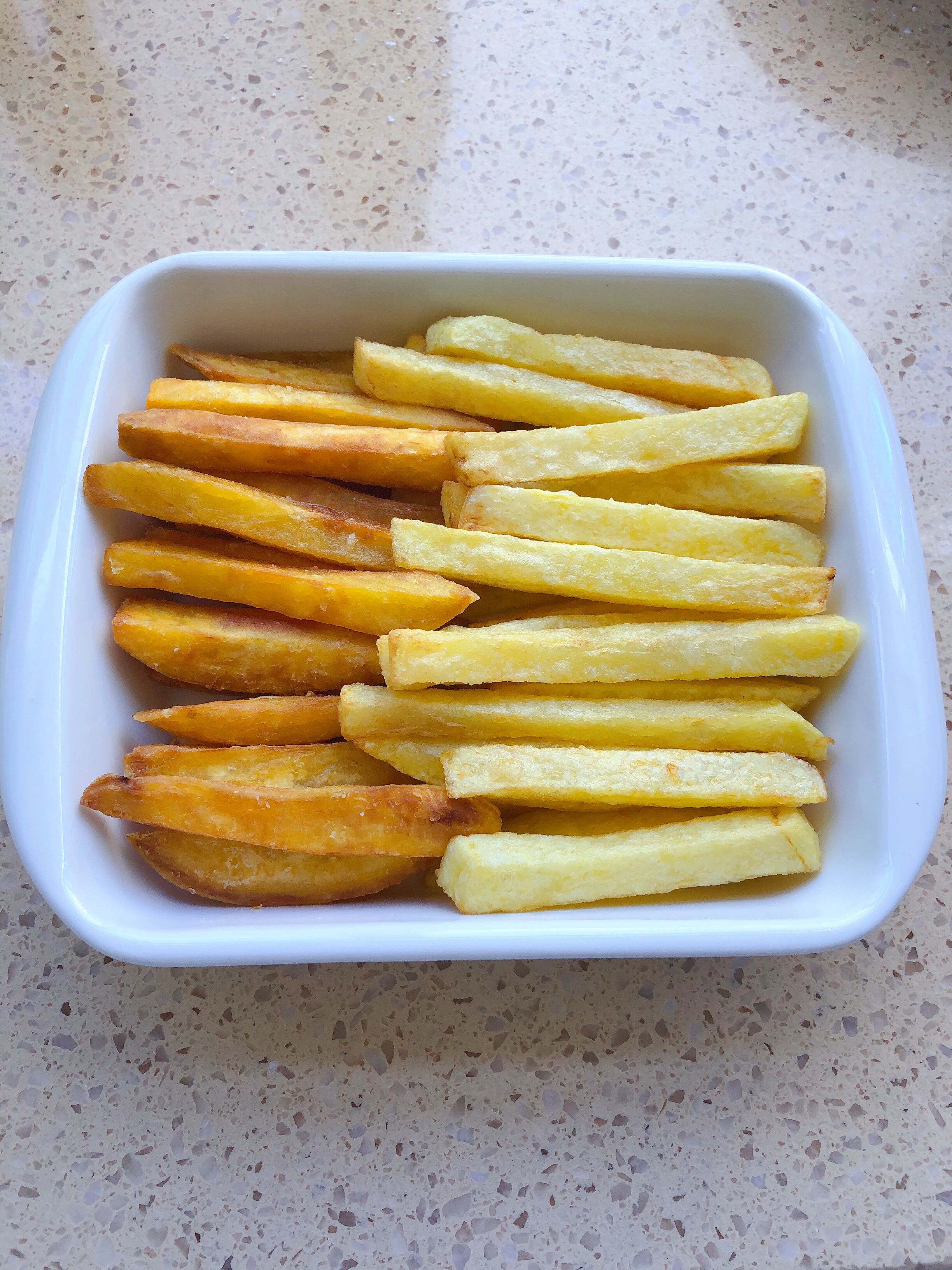 薯条（土豆红薯双拼）的做法