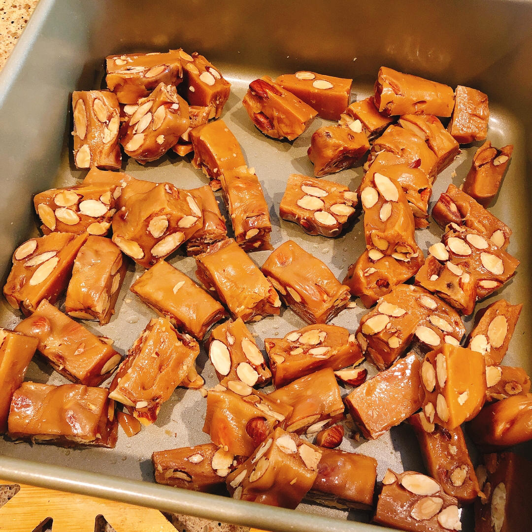 焦糖海盐杏仁太妃糖·免熬焦糖酱一次完成