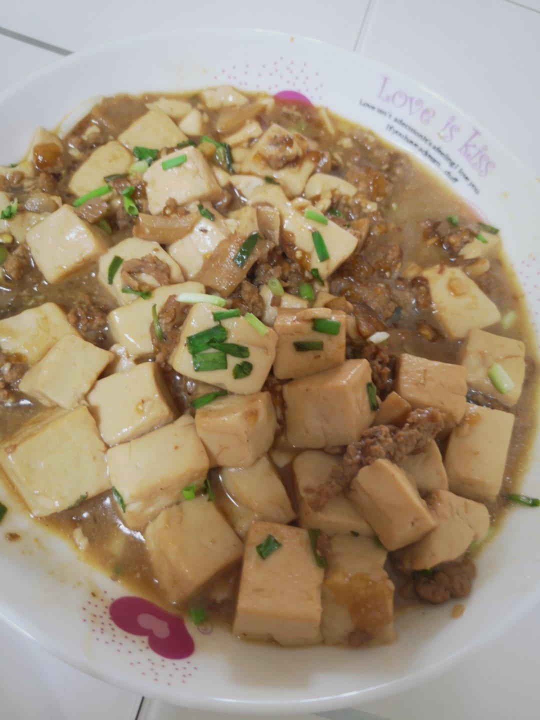 超级下饭的香菇肉沫豆腐