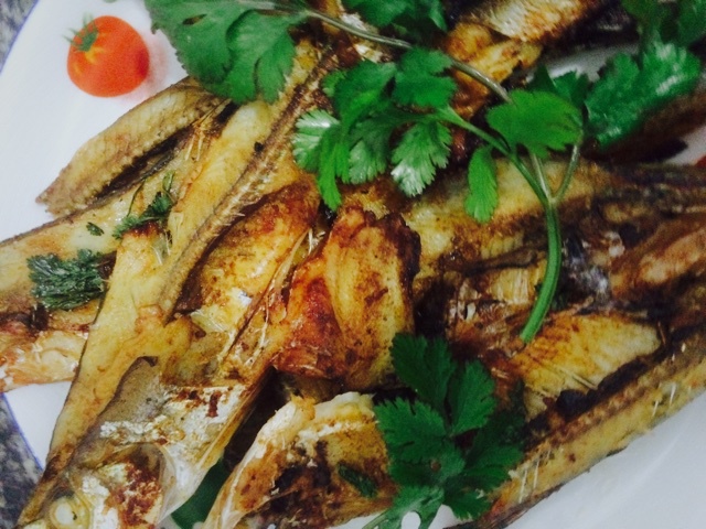 五香柠汁烤小鱼