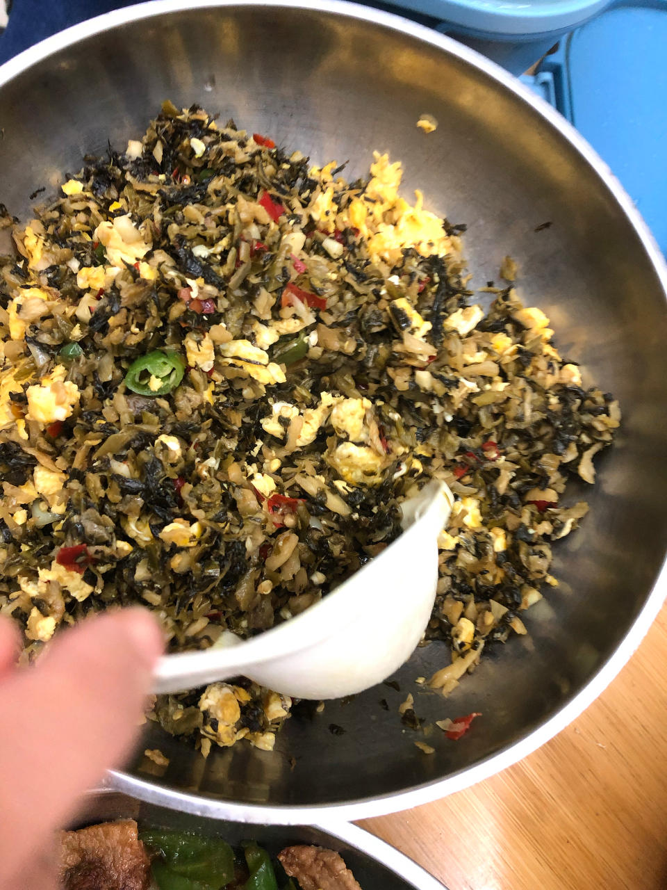 鸡蛋炒外婆菜(下饭菜)