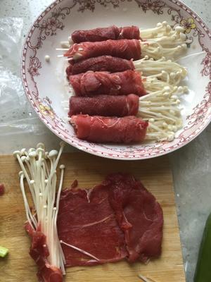 【减脂期】低脂高蛋白金针菇牛肉卷的做法 步骤2